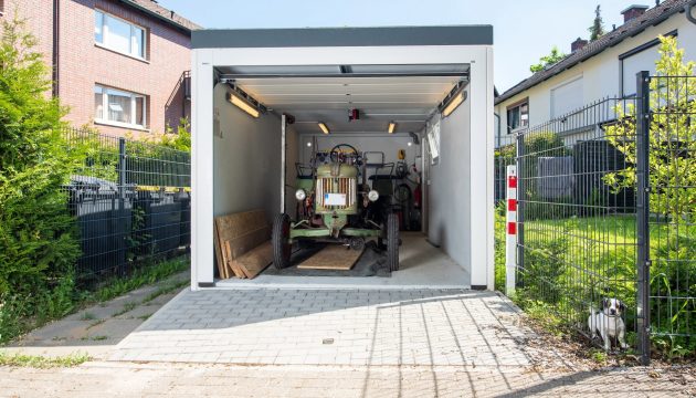 Fertiggarage als Werkstatt für Oldtimer