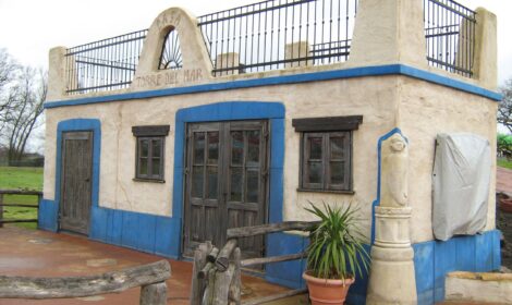 Fertiggarage als Funktionsgebäude im Heidepark Soltau