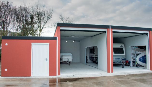 Großraum-Komfortgarage für Wohnwagen