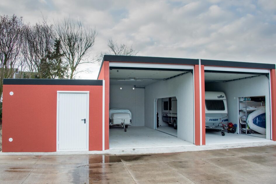 Großraum-Komfortgarage für Wohnwagen