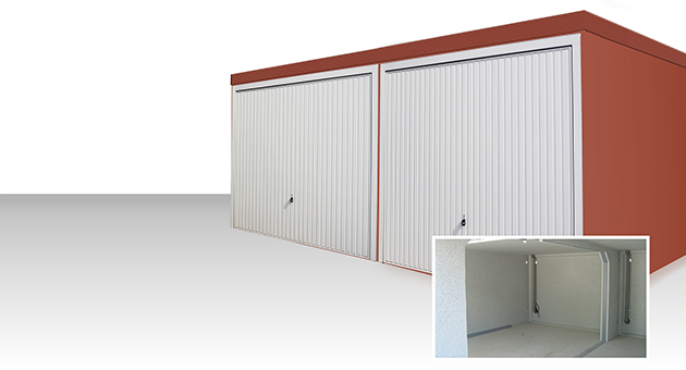Sonderangebot Fertiggarage als Doppelgarage Modell Tandem