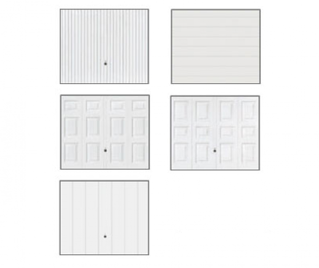 Verschiedene Torvarianten für eine Fertiggarage