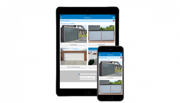 Fertiggaragen-Konfigurator mit Preisauskunft